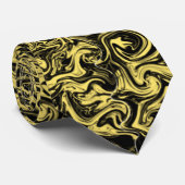 Abstract zwart-wit stropdas (Opgerold)