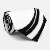 abstract zwart-wit stropdas (Opgerold)