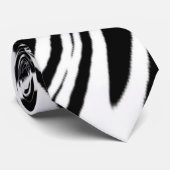 abstract zwart-wit stropdas (Opgerold)
