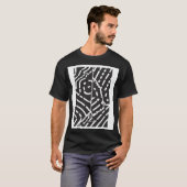 Abstract zwart-wit T-shirt (Voorkant volledig)