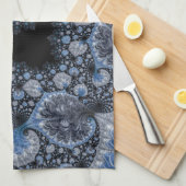 Abstract zwart-wit theedoek (Quarter Fold)