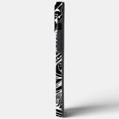 Abstract zwart-wit tribaal Case-Mate iPhone case (Achterkant / Links)