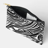 Abstract zwart-wit tribaal etui (Open)