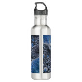 Abstract zwart-wit waterfles  (Achterkant)