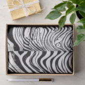 Abstract zwart-wit Wavy Tissuepapier (Geschenk)