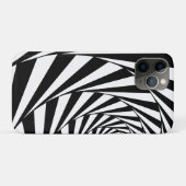 Abstract zwart-wit wervelende spiraalvormige trap  Case-Mate iPhone case (Achterkant (horizontaal))