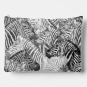 Abstract zwart-wit zebra patroon etui (Voorkant)