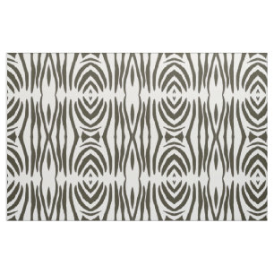 Abstract Zwart Wit Zebra Strepen Print Stof