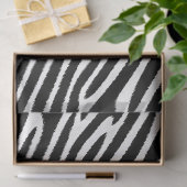 Abstract zwart-wit Zebrapatroon Tissuepapier (Geschenk)
