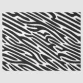 Abstract zwart-wit Zebrapatroon Tissuepapier (Voorkant)