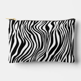 Abstract zwart-wit zebraprint etui
