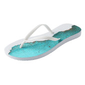 Abstract zwart-wit zwart-wit teenslippers (Schuin)