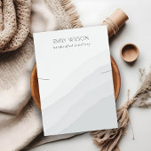 Abstract zwart-witgolven Ketting Band-beeldscherm Visitekaartje