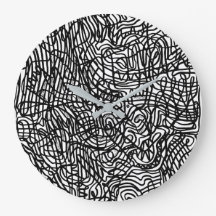 Abstract zwart-witlijnpatroon