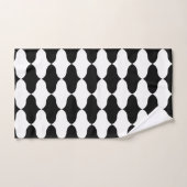 Abstract zwart-witpatroon bad handdoek (Handdoek)