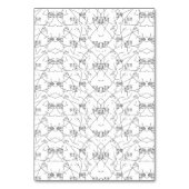 Abstract zwart-witpatroon met herhalend, s kaart (Voorkant)