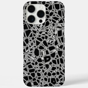 Abstract Zwart Witte Kryptoniet iPhone 16 Pro Max Hoesje