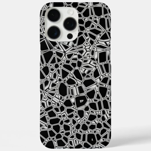 Abstract Zwart Witte Kryptoniet Case-Mate iPhone Case (Achterkant)