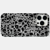 Abstract Zwart Witte Kryptoniet Case-Mate iPhone Case (Achterkant (horizontaal))