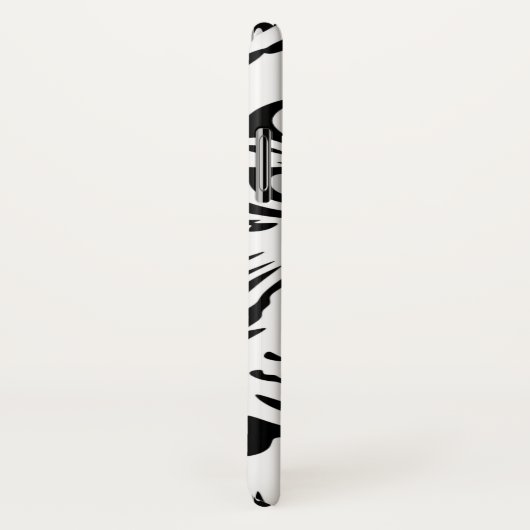 Abstract zwarte en witte tijgergezicht Case-Mate iPhone case (Achterkant / rechts)