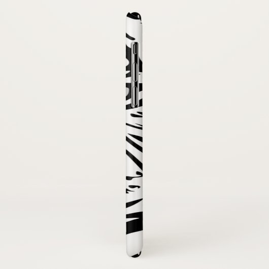 Abstract zwarte en witte tijgergezicht Case-Mate iPhone case (Achterkant/links)