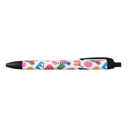 Abstract Zwarte Inkt Pen (Bovenkant)