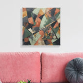 Abstract Zwembad Canvas Afdruk (Insitu (Woonkamer))