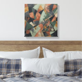 Abstract Zwembad Canvas Afdruk (Insitu (Slaapkamer))