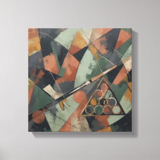 Abstract Zwembad Canvas Afdruk (Voorkant)