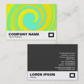 Abstract zwijn 250816 - 01b visitekaartje (Voorkant / Achterkant)