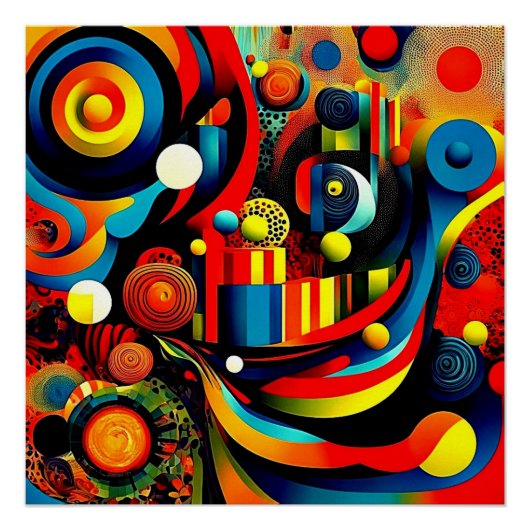 Abstracta Psychedelica 3 Perfect Poster (Voorkant)