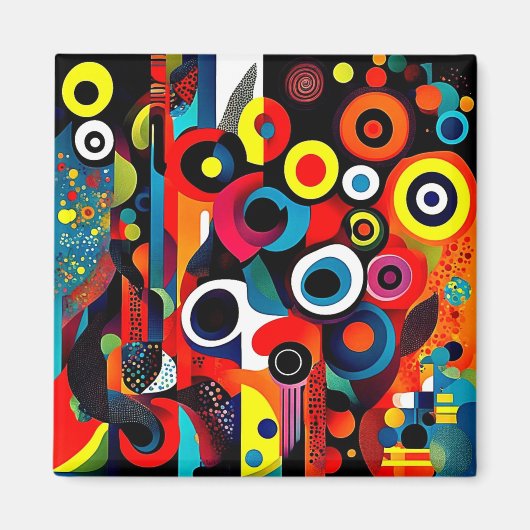 Abstracta Psychedelica 4 Magneet (Voorkant)