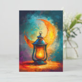 Abstracte هل هلالك ي ا ر م ض ا ن kaart (Staand voorkant)