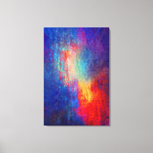Abstracte 004 Multi Color Stretched Canvas Print (Voorkant)