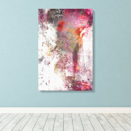 Abstracte 010 Verrekte Canvasafdruk Canvas Afdruk (Insitu (Houten vloer))