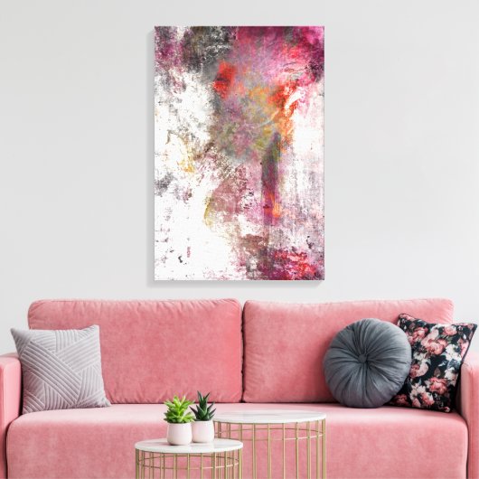 Abstracte 010 Verrekte Canvasafdruk Canvas Afdruk (Insitu (Woonkamer))