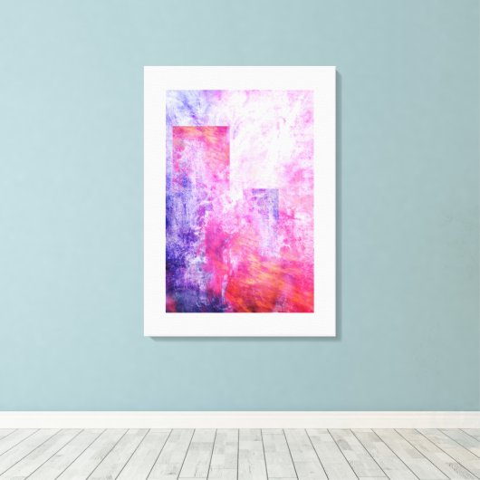 Abstracte 012 Verrekte Canvasafdruk Canvas Afdruk (Insitu (Houten vloer))