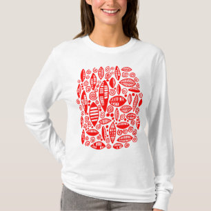 Abstracte 100813 - Rood T-shirt