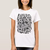 Abstracte 100813 - zwart t-shirt (Voorkant)