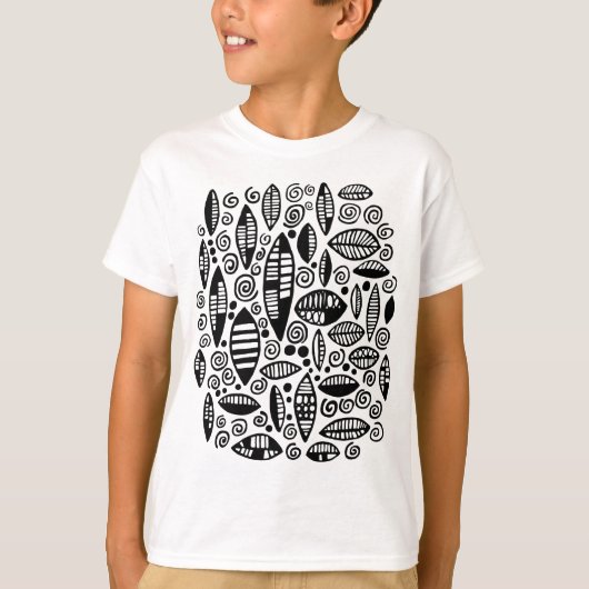 Abstracte 100813 - zwart t-shirt (Voorkant)