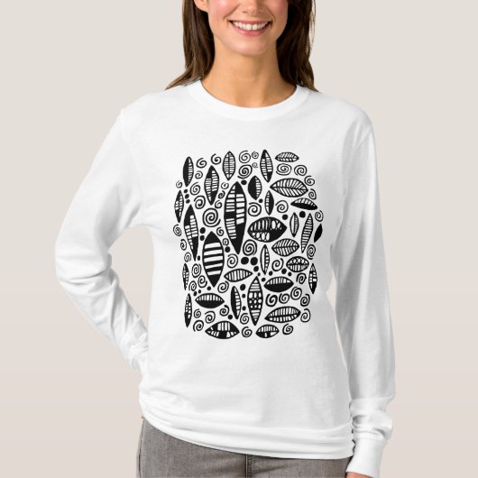 Abstracte 100813 - zwart t-shirt (Voorkant)