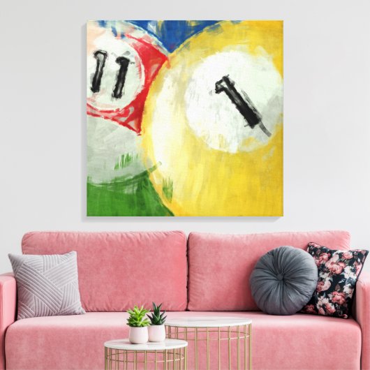 Abstracte 110 miljard en 100 miljard canvas afdruk (Insitu (Woonkamer))