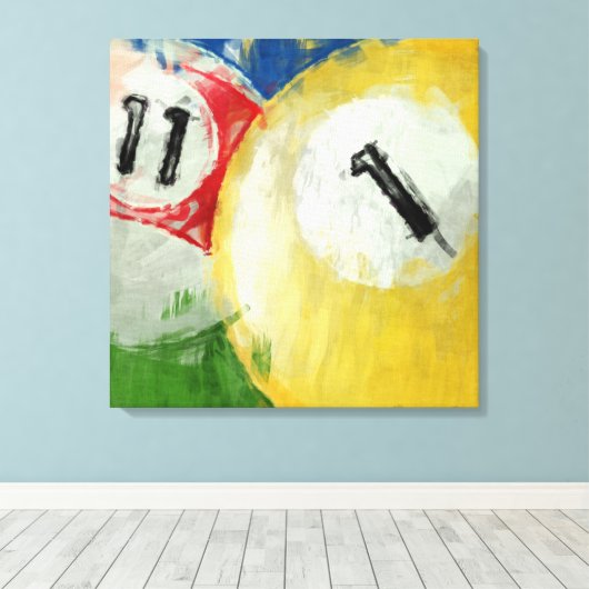 Abstracte 110 miljard en 100 miljard canvas afdruk (Insitu (Houten vloer))