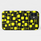 Abstracte 111211 - Geel op zwart Case-Mate iPhone Case (Achterkant (horizontaal))