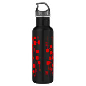 Abstracte 111211 - Rood Waterfles (Achterkant)