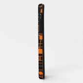 Abstracte 111211 - Sinaasappel op zwart Case-Mate iPhone Case (Achterkant/links)
