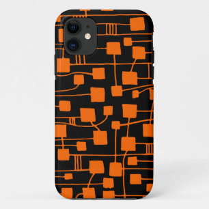 Abstracte 111211 - Sinaasappel op zwart Case-Mate iPhone Case