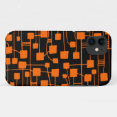 Abstracte 111211 - Sinaasappel op zwart Case-Mate iPhone Case (Achterkant (horizontaal))