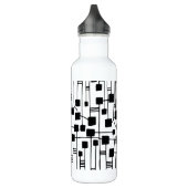 Abstracte 111211 - zwart waterfles (Links)