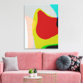 Abstracte 1117 - Colorful Pop Art Canvas Afdruk (Insitu (Woonkamer))
